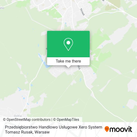 Przedsiębiorstwo Handlowo Usługowe Xero System Tomasz Rusak map