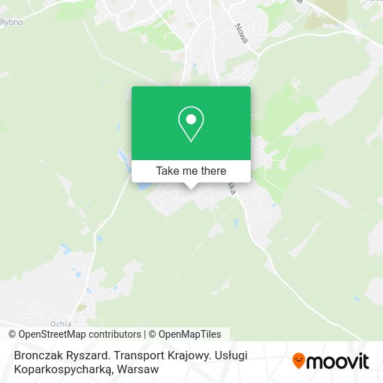 Bronczak Ryszard. Transport Krajowy. Usługi Koparkospycharką map