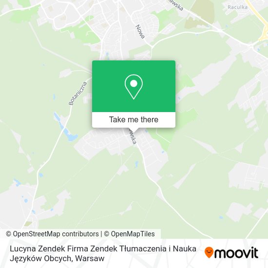 Lucyna Zendek Firma Zendek Tłumaczenia i Nauka Języków Obcych map