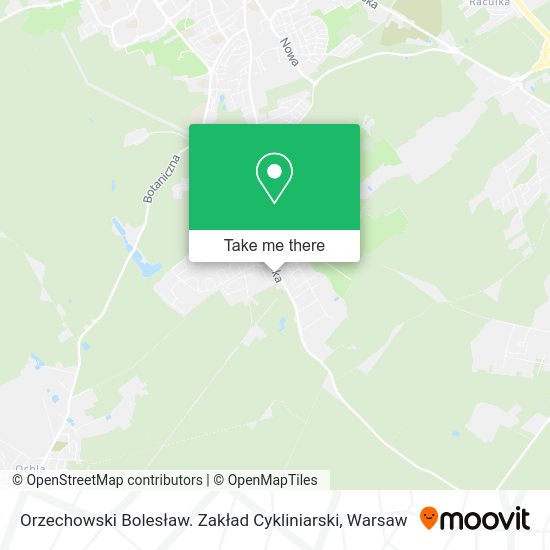 Orzechowski Bolesław. Zakład Cykliniarski map