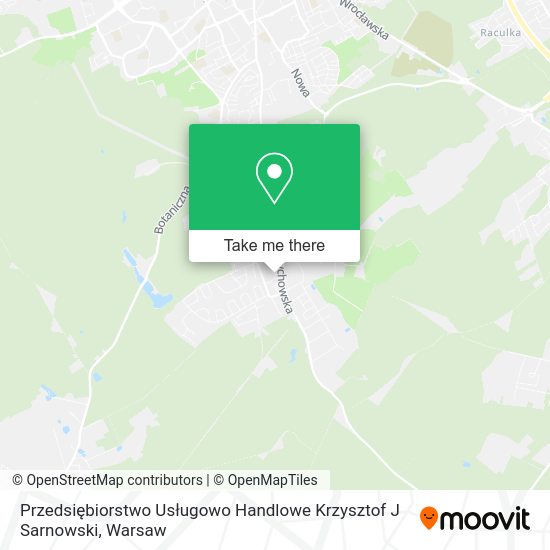 Przedsiębiorstwo Usługowo Handlowe Krzysztof J Sarnowski map