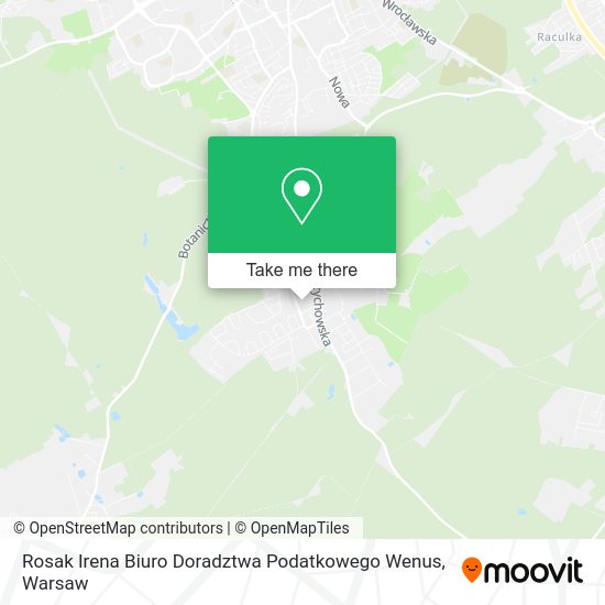 Rosak Irena Biuro Doradztwa Podatkowego Wenus map