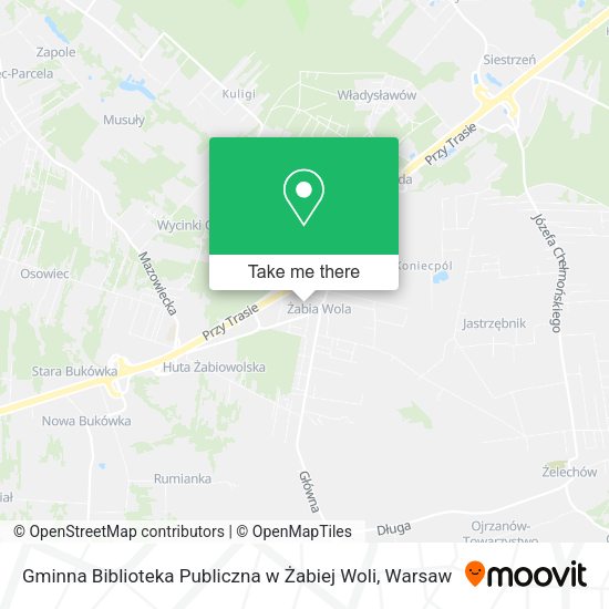 Gminna Biblioteka Publiczna w Żabiej Woli map