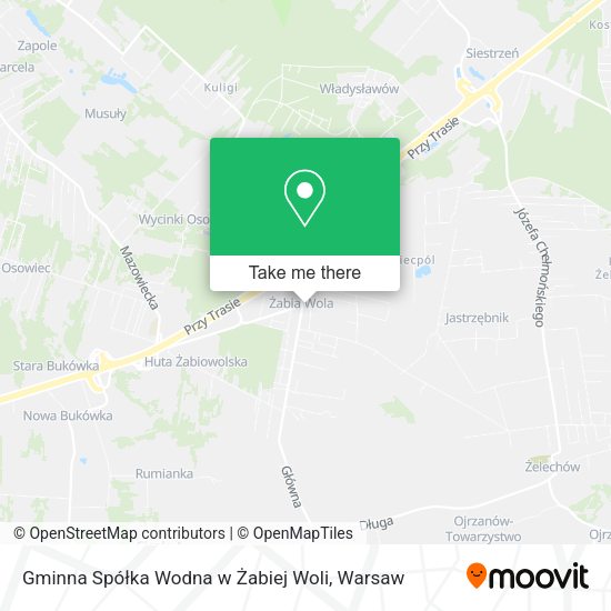 Gminna Spółka Wodna w Żabiej Woli map