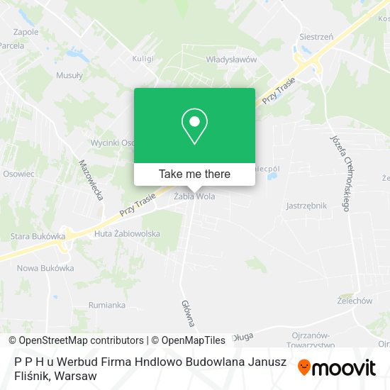 P P H u Werbud Firma Hndlowo Budowlana Janusz Fliśnik map