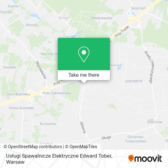 Usługi Spawalnicze Elektryczne Edward Tober map