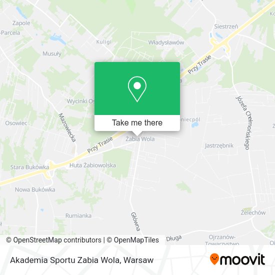 Akademia Sportu Zabia Wola map