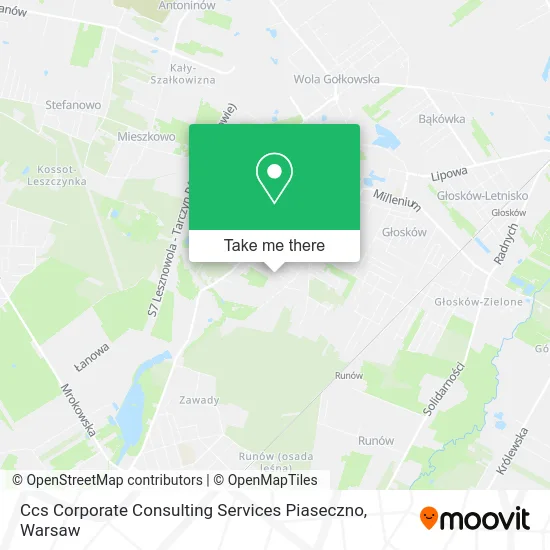 Карта Ccs Corporate Consulting Services Piaseczno