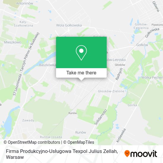 Firma Produkcyjno-Usługowa Texpol Julius Zellah map