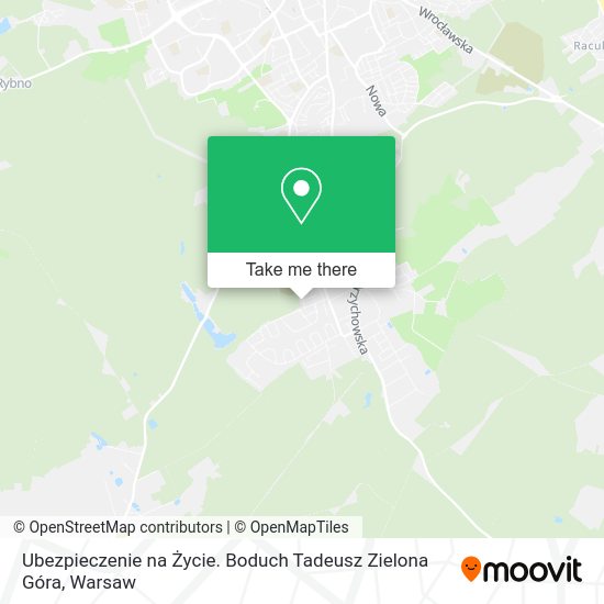 Ubezpieczenie na Życie. Boduch Tadeusz Zielona Góra map