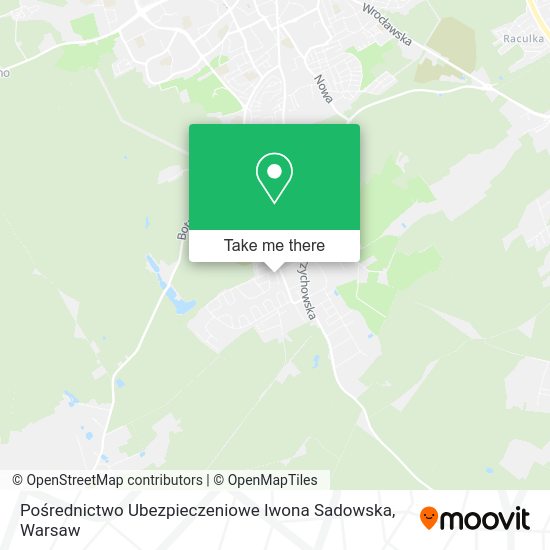 Pośrednictwo Ubezpieczeniowe Iwona Sadowska map