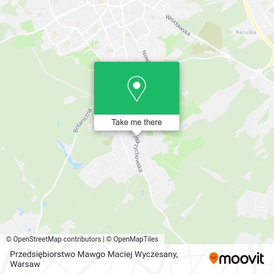 Przedsiębiorstwo Mawgo Maciej Wyczesany map