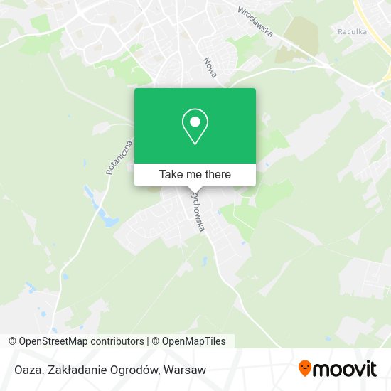 Oaza. Zakładanie Ogrodów map