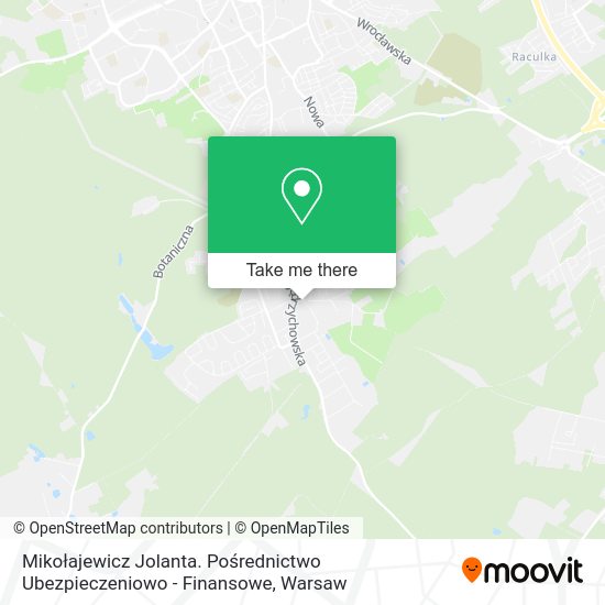 Mikołajewicz Jolanta. Pośrednictwo Ubezpieczeniowo - Finansowe map