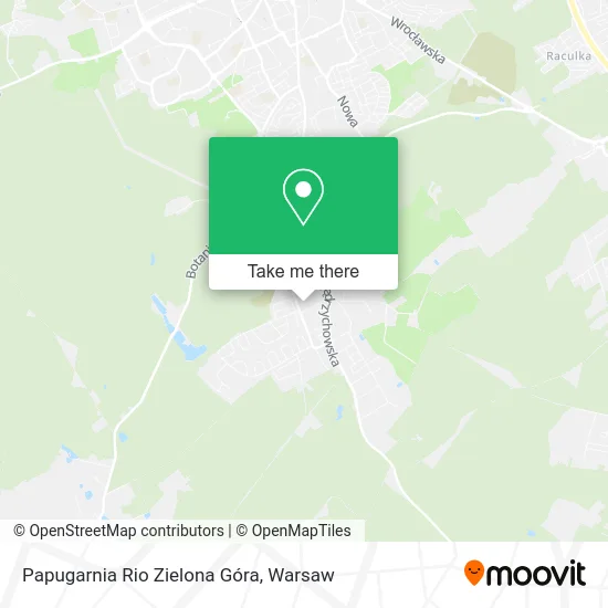 Papugarnia Rio Zielona Góra map