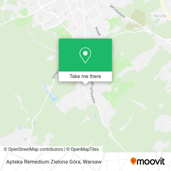 Apteka Remedium Zielona Góra map