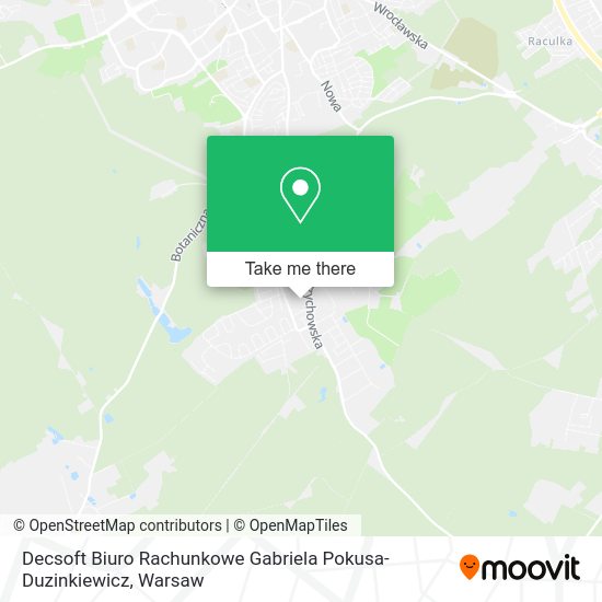 Decsoft Biuro Rachunkowe Gabriela Pokusa-Duzinkiewicz map