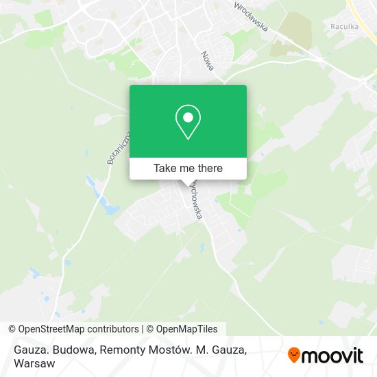 Gauza. Budowa, Remonty Mostów. M. Gauza map