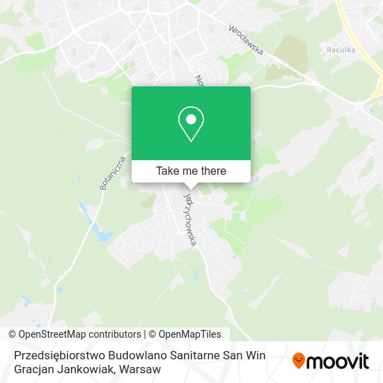 Przedsiębiorstwo Budowlano Sanitarne San Win Gracjan Jankowiak map