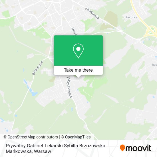 Карта Prywatny Gabinet Lekarski Sybilla Brzozowska Mańkowska