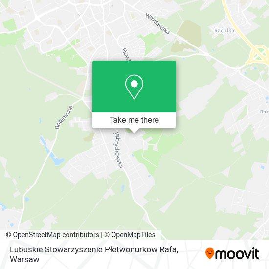 Карта Lubuskie Stowarzyszenie Płetwonurków Rafa