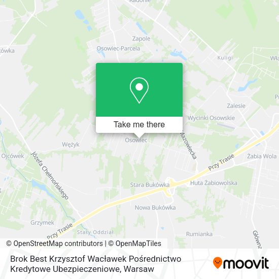 Brok Best Krzysztof Wacławek Pośrednictwo Kredytowe Ubezpieczeniowe map