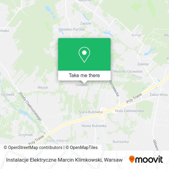 Instalacje Elektryczne Marcin Klimkowski map