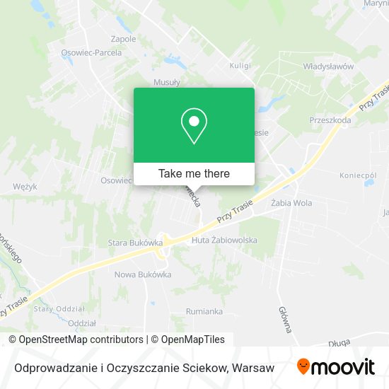 Odprowadzanie i Oczyszczanie Sciekow map