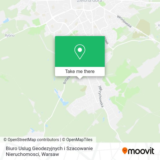 Biuro Uslug Geodezyjnych i Szacowanie Nieruchomosci map