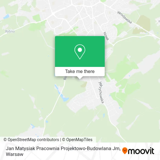 Карта Jan Matysiak Pracownia Projektowo-Budowlana Jm