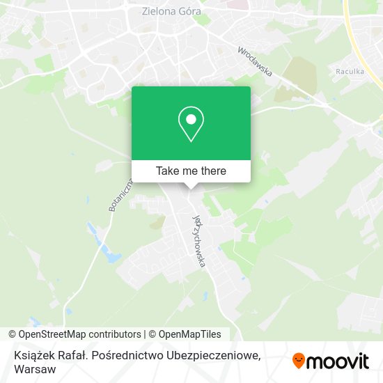 Książek Rafał. Pośrednictwo Ubezpieczeniowe map