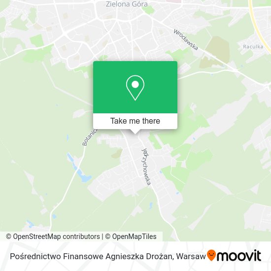 Pośrednictwo Finansowe Agnieszka Drożan map