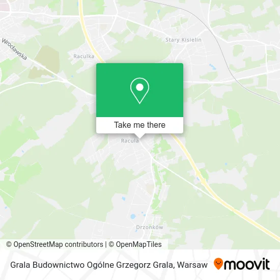 Карта Grala Budownictwo Ogólne Grzegorz Grala