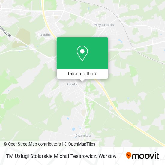 TM Usługi Stolarskie Michał Tesarowicz map