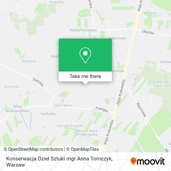 Konserwacja Dzieł Sztuki mgr Anna Tomczyk map