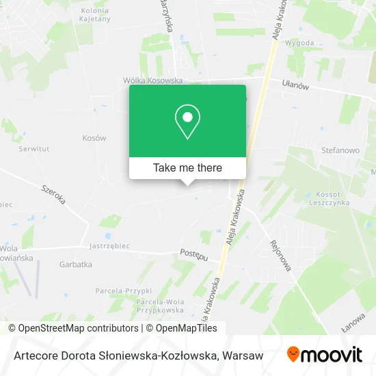 Artecore Dorota Słoniewska-Kozłowska map
