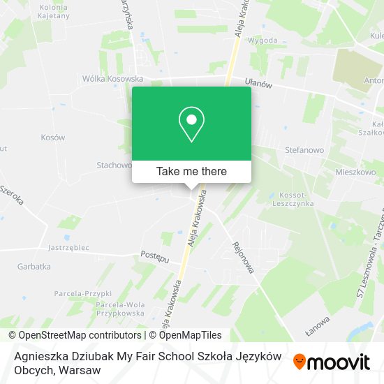 Agnieszka Dziubak My Fair School Szkoła Języków Obcych map