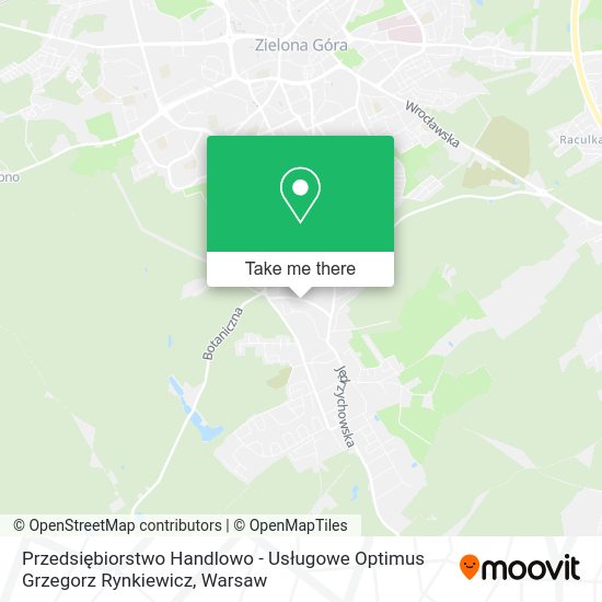 Przedsiębiorstwo Handlowo - Usługowe Optimus Grzegorz Rynkiewicz map