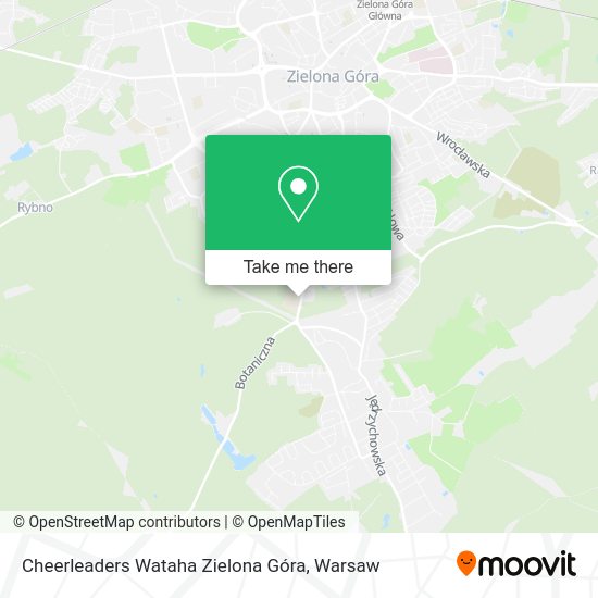 Cheerleaders Wataha Zielona Góra map