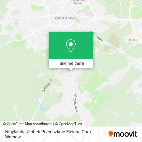 Nibylandia Złobek-Przedszkole Zielona Góra map