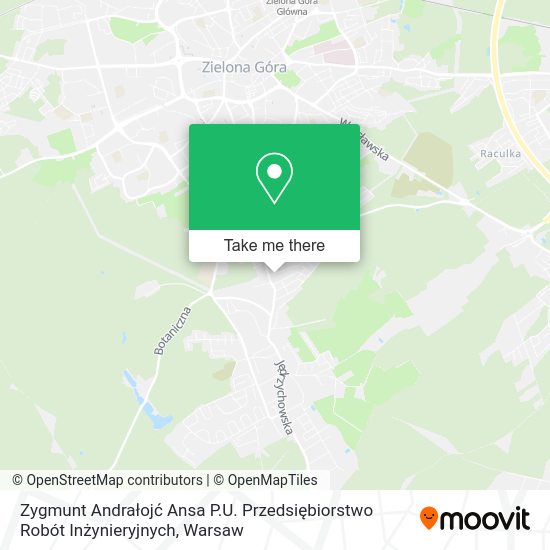 Zygmunt Andrałojć Ansa P.U. Przedsiębiorstwo Robót Inżynieryjnych map