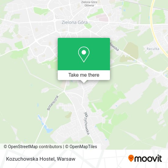 Kozuchowska Hostel map