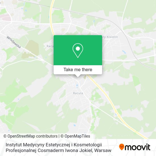 Instytut Medycyny Estetycznej i Kosmetologii Profesjonalnej Cosmaderm Iwona Jokiel map