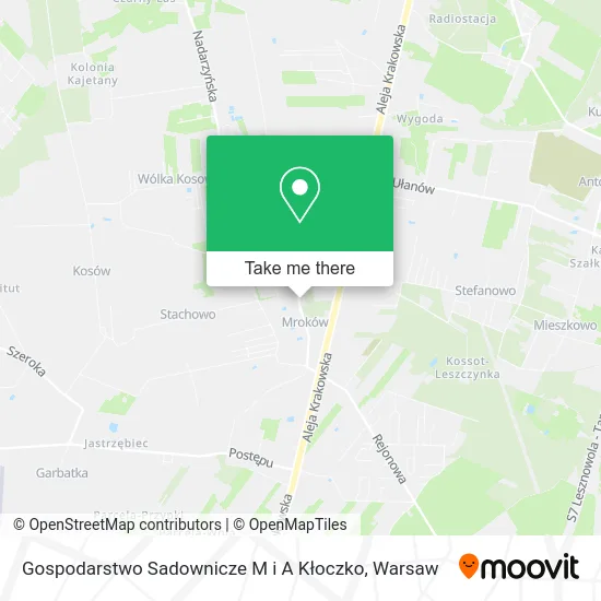 Карта Gospodarstwo Sadownicze M i A Kłoczko