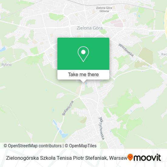 Zielonogórska Szkoła Tenisa Piotr Stefaniak map