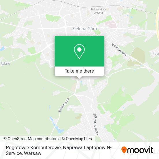 Карта Pogotowie Komputerowe, Naprawa Laptopów N-Service