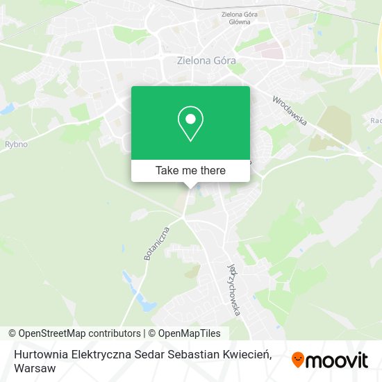 Карта Hurtownia Elektryczna Sedar Sebastian Kwiecień