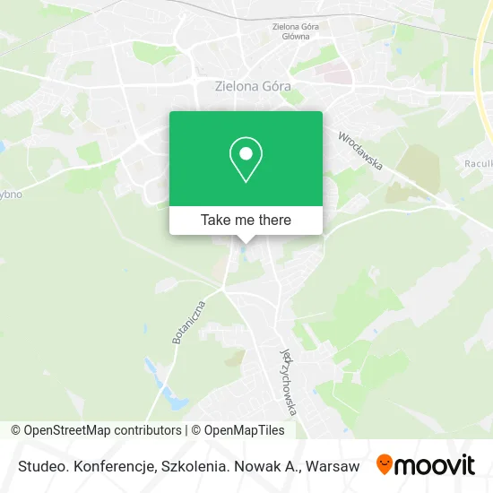 Studeo. Konferencje, Szkolenia. Nowak A. map