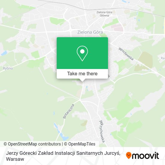 Jerzy Górecki Zakład Instalacji Sanitarnych Jurcyś map