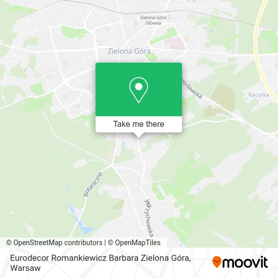 Eurodecor Romankiewicz Barbara Zielona Góra map